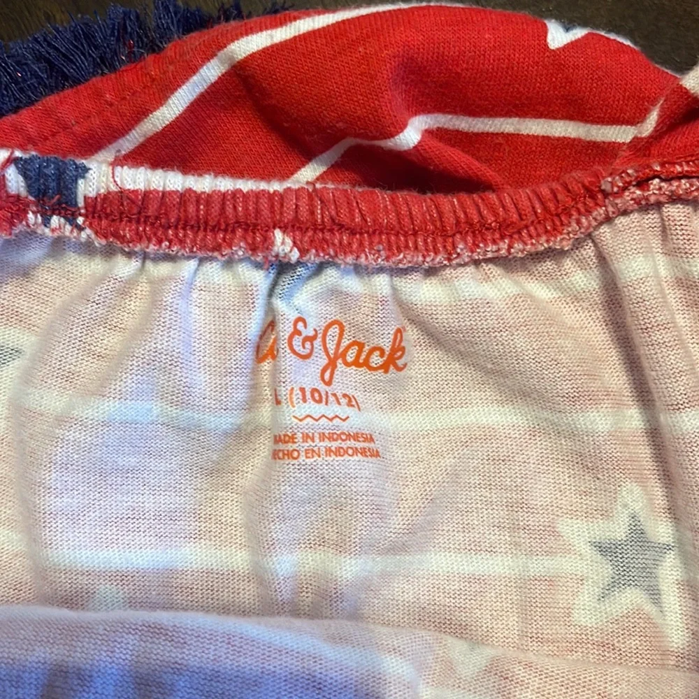 Cat & Jack‎ Girls Star Pattern Romper Size Large 10/12